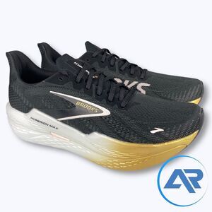 Brooks Hyperion Max 2 Men's Size 10 Plated Black Gold White 1104341D098